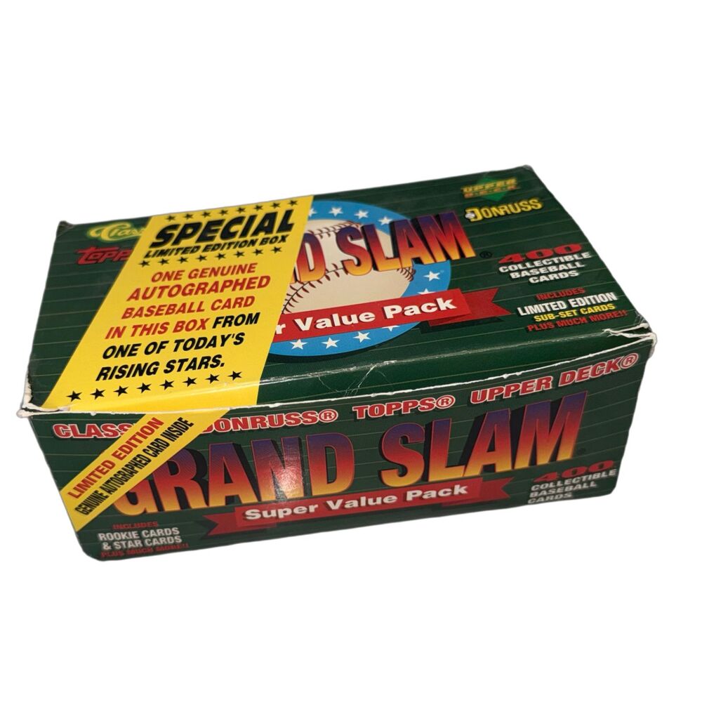 Vintage Grand Slam Super Value Pack 400 Baseball Cards Box Lot Opened Mixed